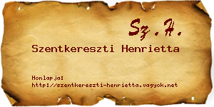 Szentkereszti Henrietta névjegykártya